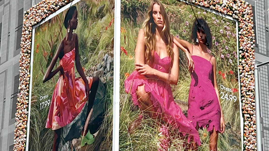 H&M Transform a Commercial Spaces with Artificial Foliage