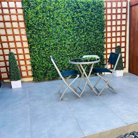 Artificial Amazon tiles seating area