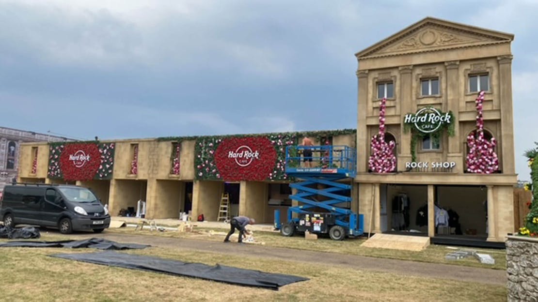 Hard Rock Cafe Pop-Up Festival Installation