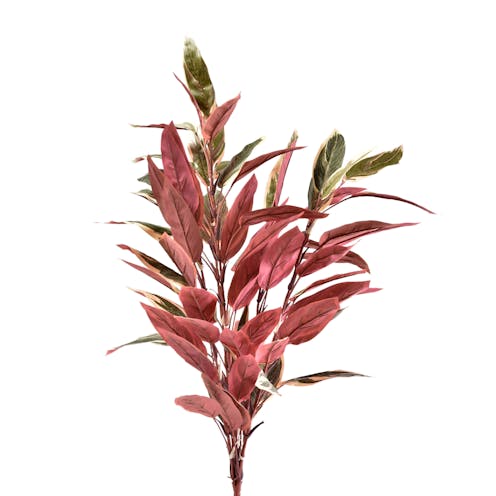 Artificial Caladium Bush - Fire Retardant