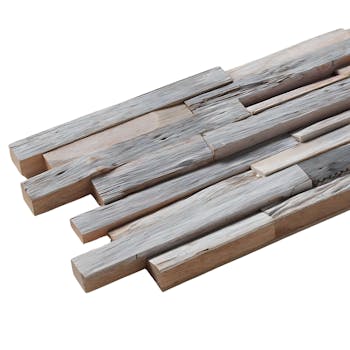 3D Timber Board Panels Scandanavian White