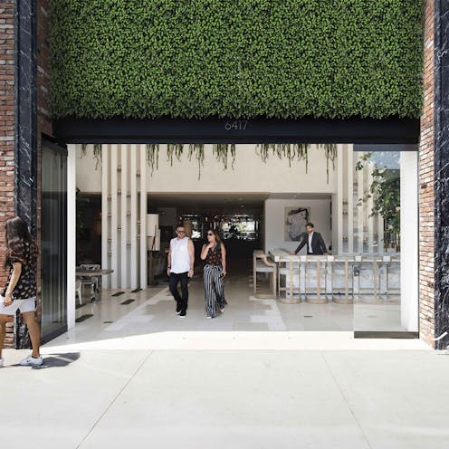 White Eucalyptus Berry Green Wall Tile Lifestyle