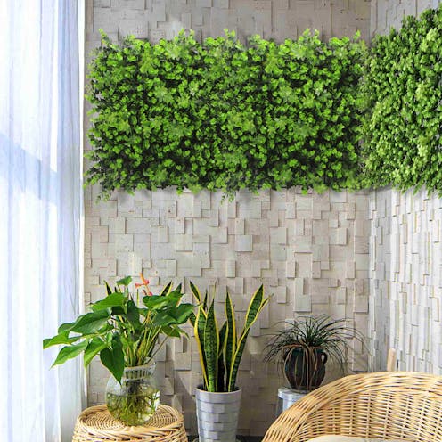 Ginseng Eucalyptus Green Wall Tile Lifestyle