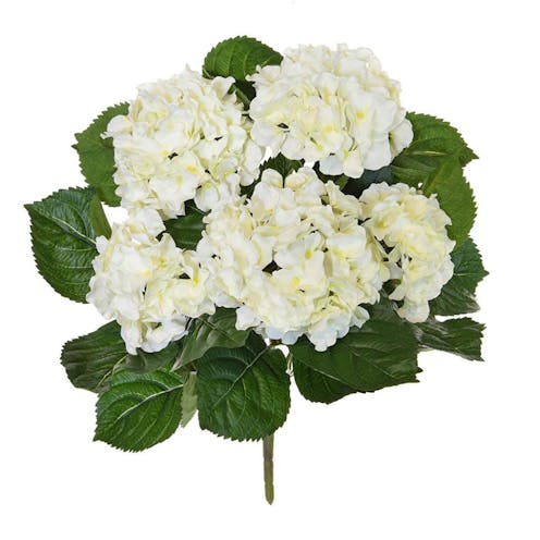 Cream Hydrangea 45cm – Fire-Retardant Faux Floral Stem